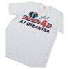AJ Dybantsa Washington Wizards Homage Unisex Signature Jersey Tri-Blend T-Shirt - - Front View