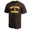 San Diego Padres Fashion7 Big & Tall Cooperstown Collection Heart & Soul T-Shirt - Brown - Front View
