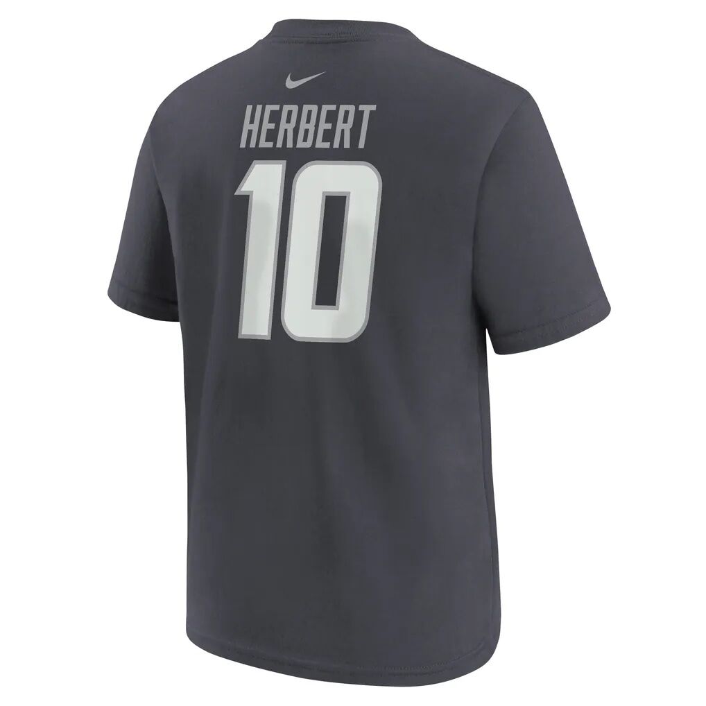 Justin Herbert Los Angeles Chargers Nike Youth Name & Number T-Shirt - Anthracite