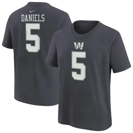 Jayden Daniels Washington Commanders Nike Youth Name & Number T-Shirt - - Front View