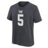 Jayden Daniels Washington Commanders Nike Youth Name & Number T-Shirt - - Side View