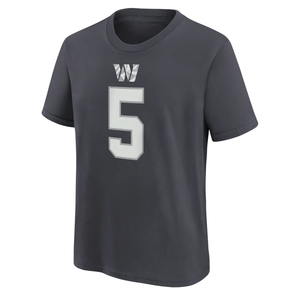 Jayden Daniels Washington Commanders Nike Youth Name & Number T-Shirt - Anthracite