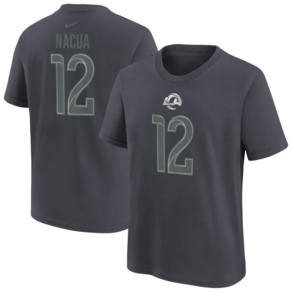 Puka Nacua Los Angeles Rams Nike Youth Name & Number T-Shirt - Anthracite