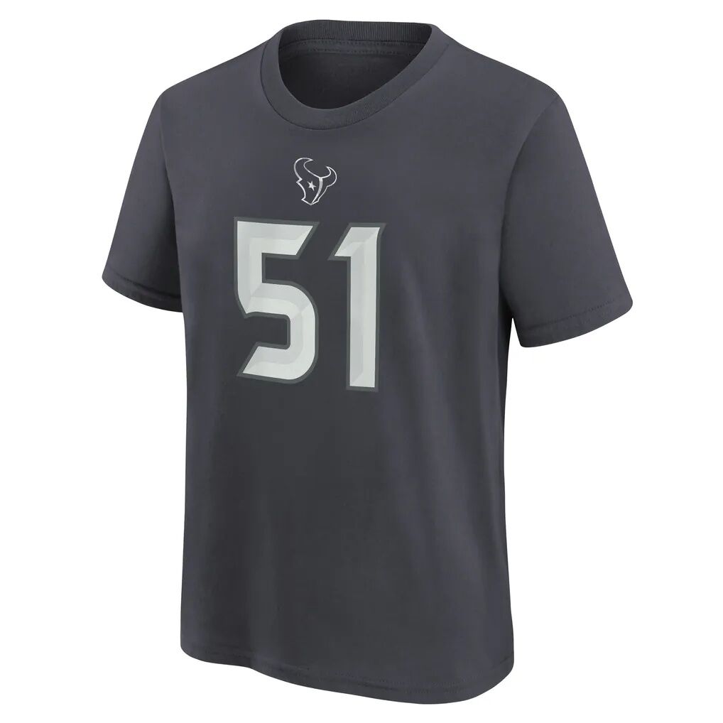 Will Anderson Jr. Houston Texans Nike Youth Name & Number T-Shirt - Anthracite