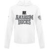 Anaheim Ducks Levelwear Anthem Camo Long Sleeve Hooded T-Shirt - White - Front View