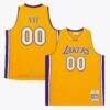 Los Angeles Lakers Mitchell & Ness x Playboi Carti 1999-00 Swingman Jersey - Gold - Front View