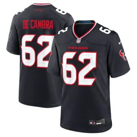 Ka'ena De Cambra Houston Texans Nike Team Game Jersey - Navy - Front View