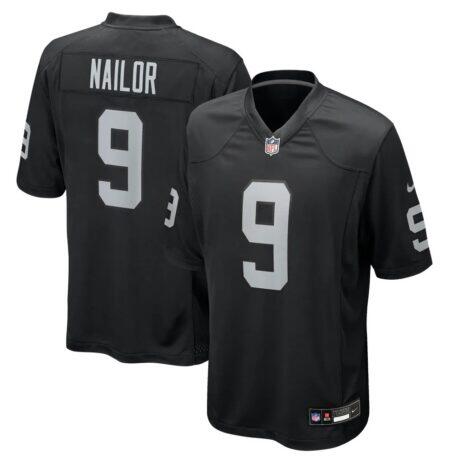 Jalen Nailor Las Vegas Raiders Nike Team Game Jersey - Black - Front View