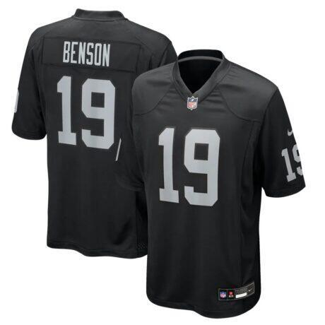 Malik Benson Las Vegas Raiders Nike Team Game Jersey - Black - Front View