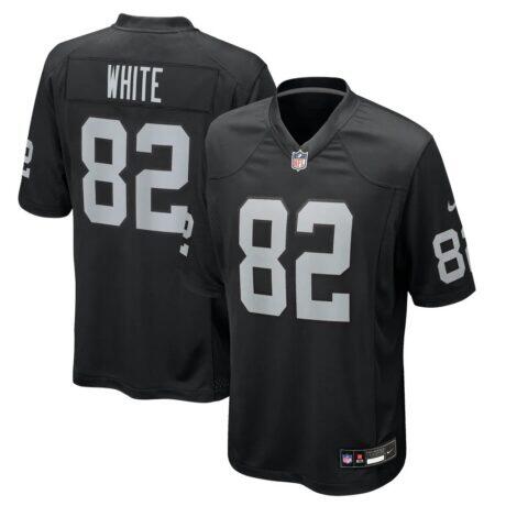 Cody White Las Vegas Raiders Nike Team Game Jersey - Black - Front View