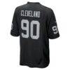 Brandon Cleveland Las Vegas Raiders Nike Team Game Jersey - Black - Alt2