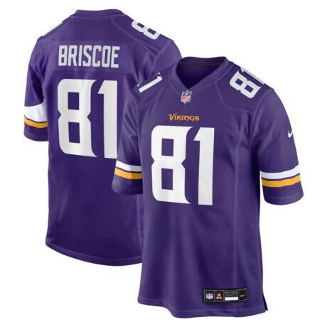 Michael Briscoe Minnesota Vikings Nike Team Game Jersey - Purple - Front View
