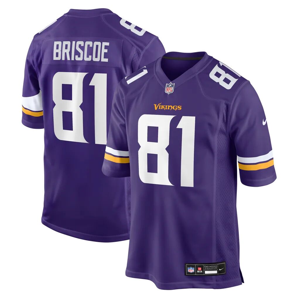 Michael Briscoe Minnesota Vikings Nike Team Game Jersey