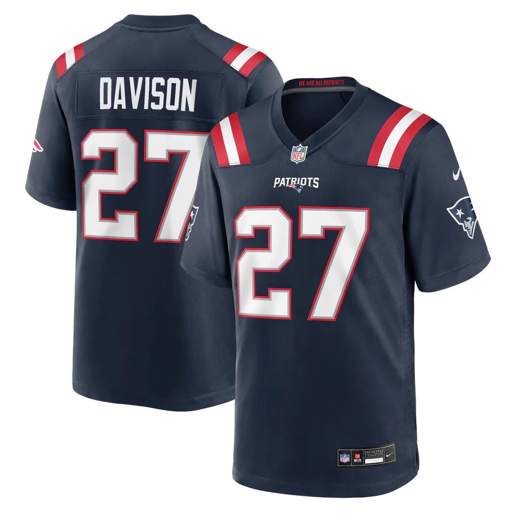 Elliott Davison New England Patriots Nike Team Game Jersey