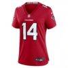 Olamide Zaccheaus Atlanta Falcons Nike Women's Team Game Jersey - Red - Side View