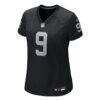 Jalen Nailor Las Vegas Raiders Nike Women's Team Game Jersey - Black - Alt1