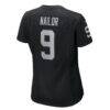 Jalen Nailor Las Vegas Raiders Nike Women's Team Game Jersey - Black - Alt2