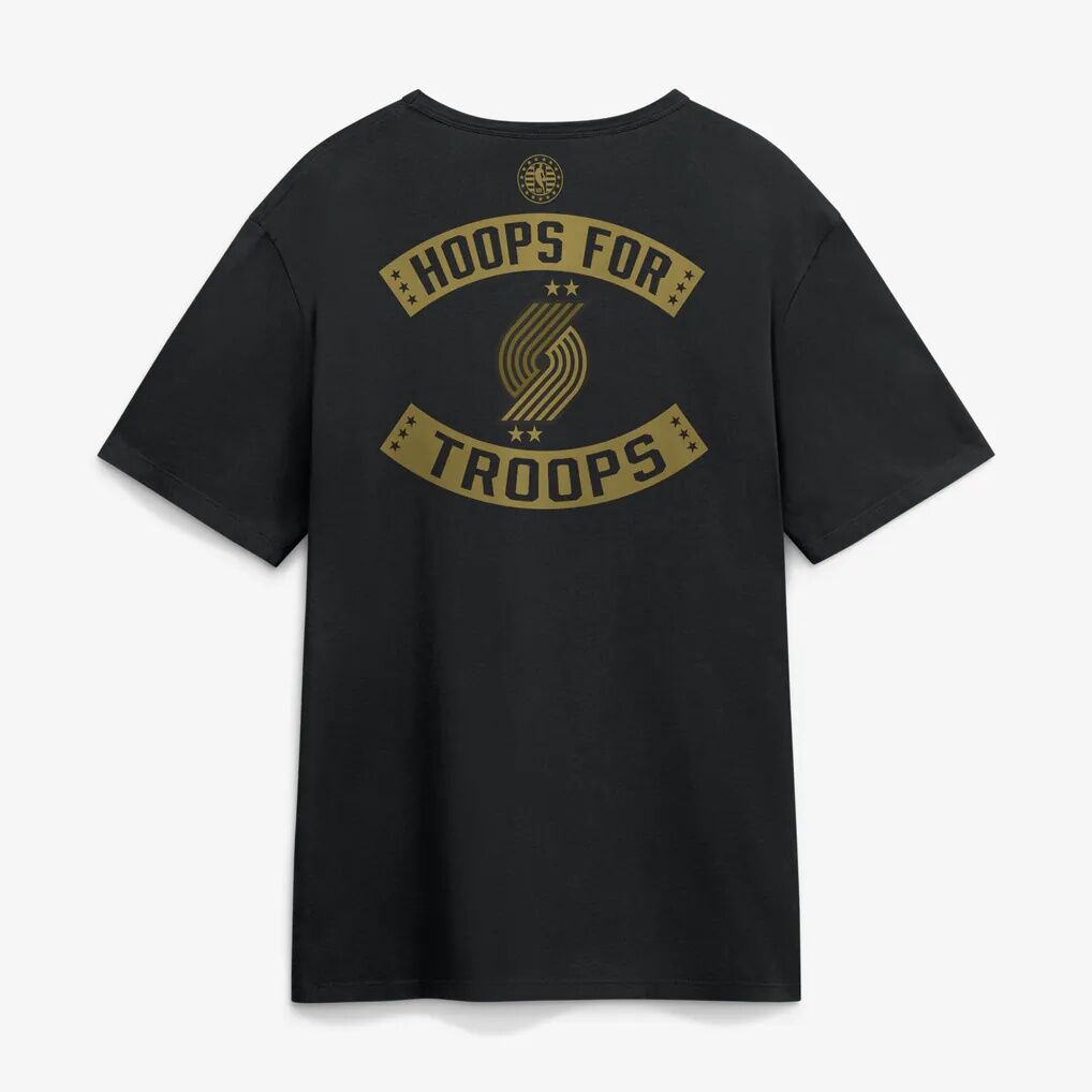 Portland Trail Blazers Hoops For Troops T-Shirt