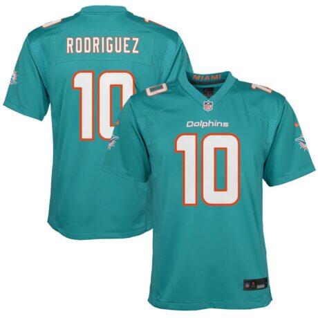 Jacob Rodriguez Miami Dolphins Nike Youth Team Game Jersey - - Front View