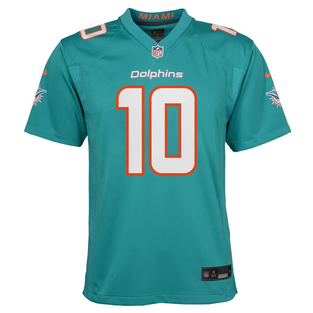 Jacob Rodriguez Miami Dolphins Nike Youth Team Game Jersey - Aqua