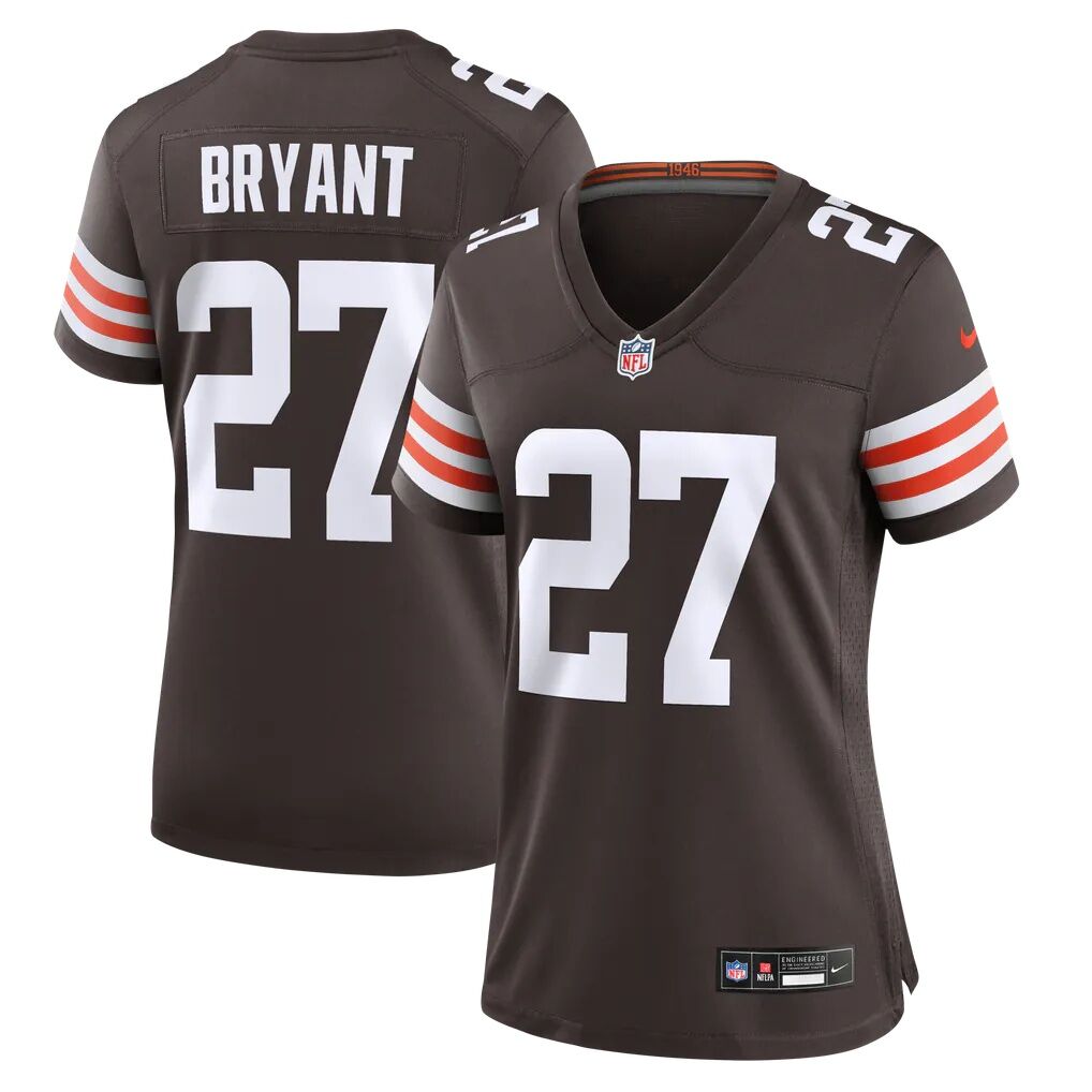 Myles Bryant Cleveland Browns Nike Women's Team Game Jersey - Brown - Front View