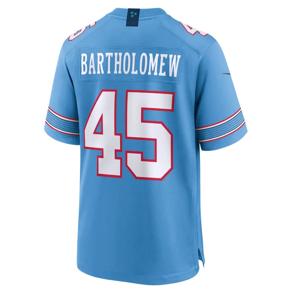 Shemar Bartholomew Tennessee Titans Nike Team Game Jersey - Light Blue