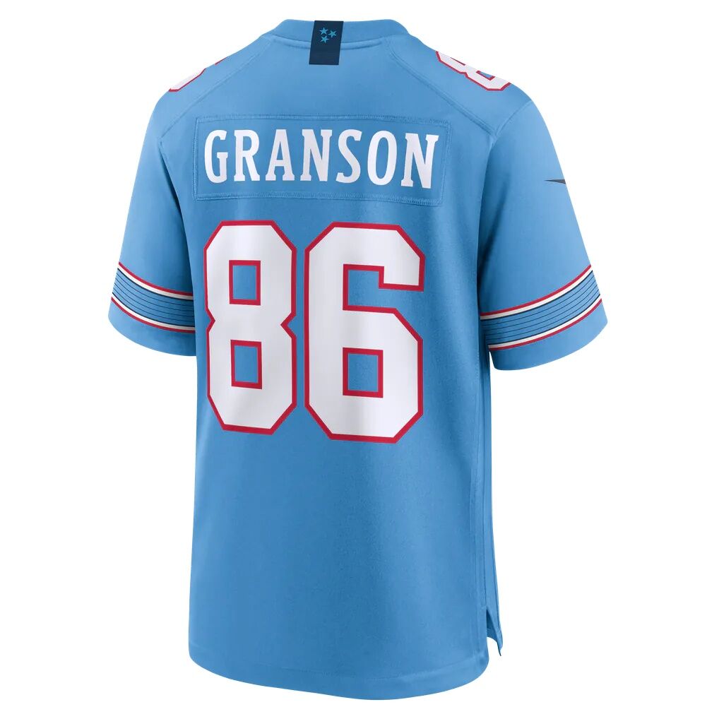 Kylen Granson Tennessee Titans Nike Team Game Jersey - Light Blue