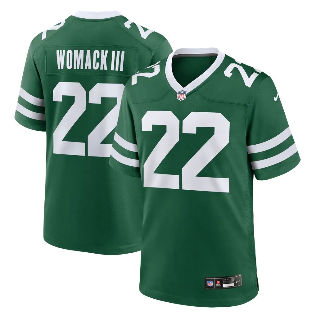 Samuel Womack III New York Jets Nike Team Game Jersey - Legacy Green