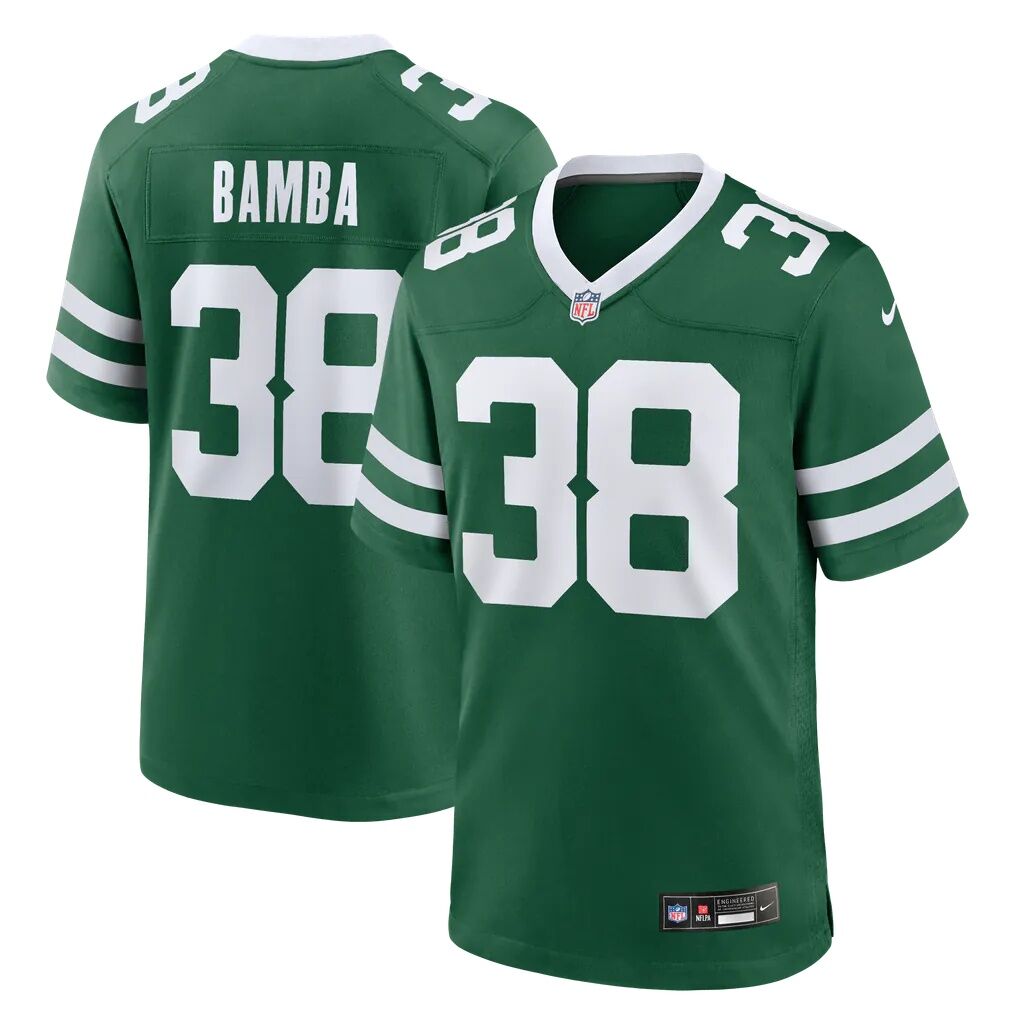 Mory Bamba New York Jets Nike Team Game Jersey - Legacy Green