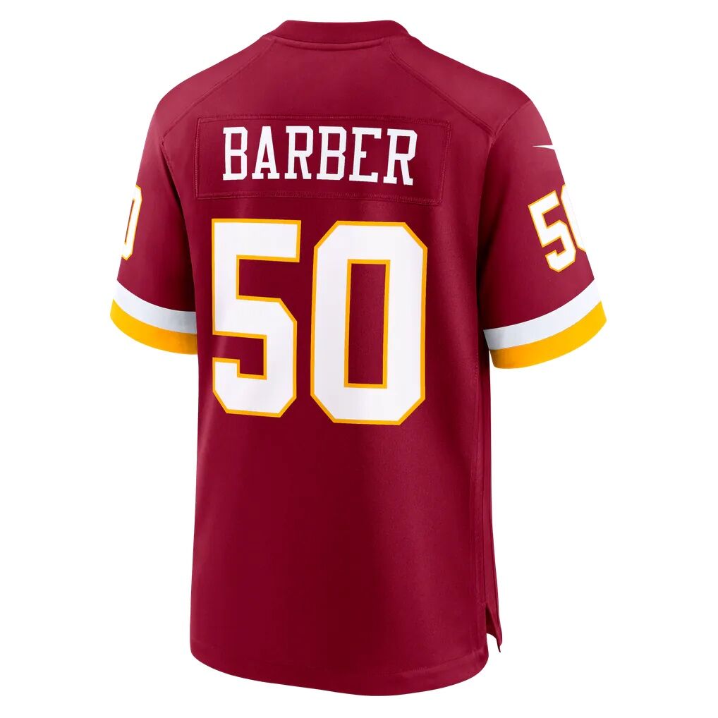 Ricky Barber Washington Commanders Nike Team Game Jersey - Burgundy