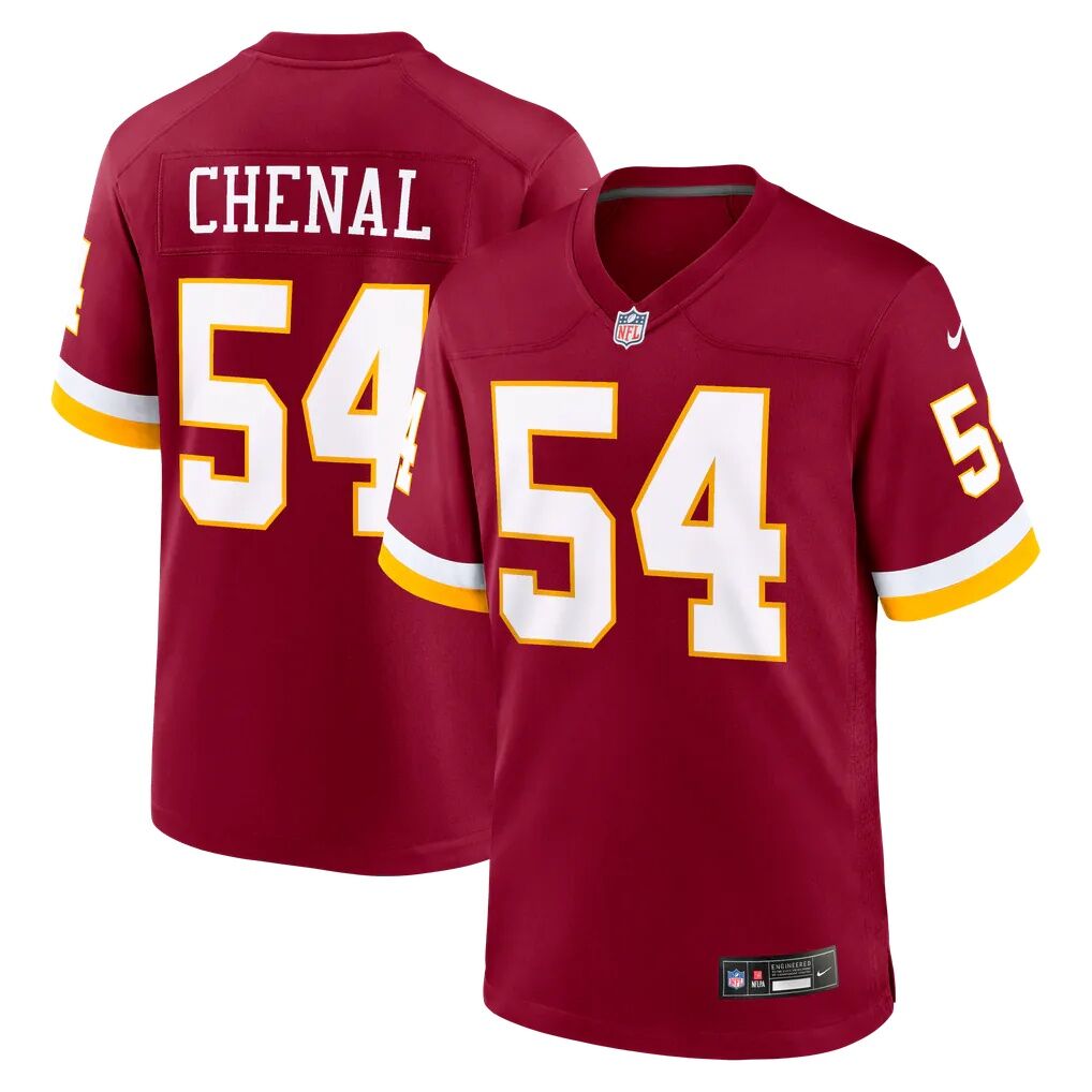 Leo Chenal Washington Commanders Nike Team Game Jersey - Burgundy