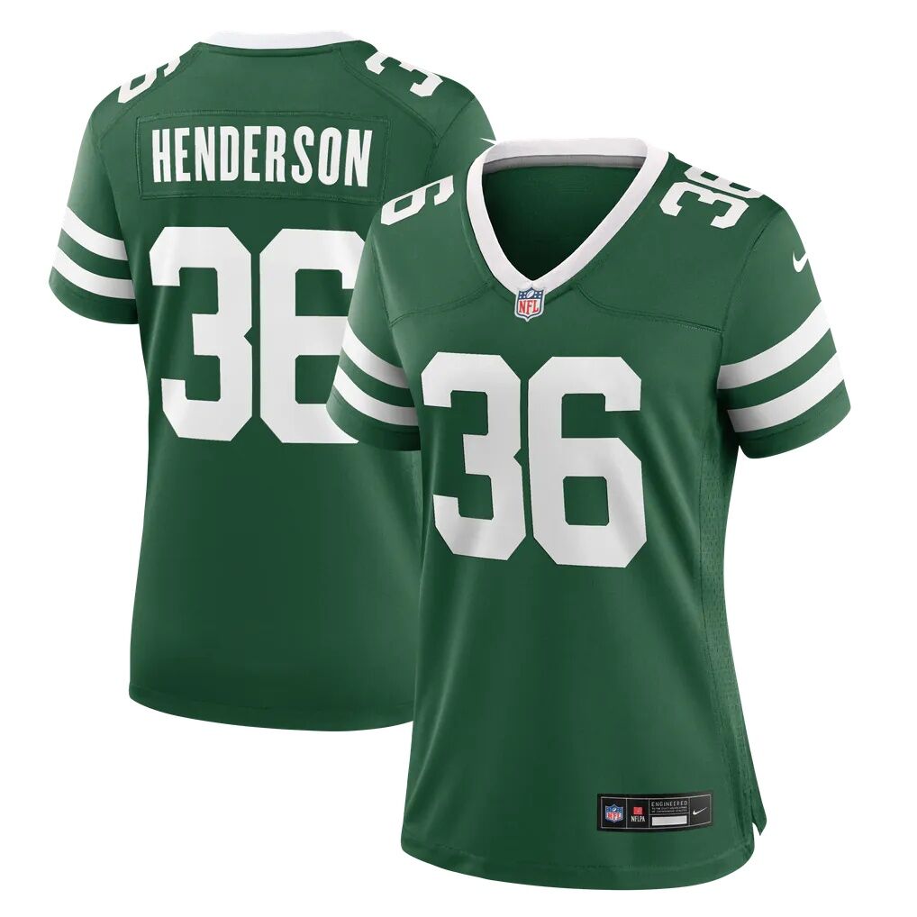 Al-Jay Henderson New York Jets Nike Women's Team Game Jersey - Legacy Green