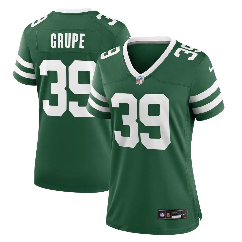 Blake Grupe New York Jets Nike Women's Team Game Jersey - Legacy Green