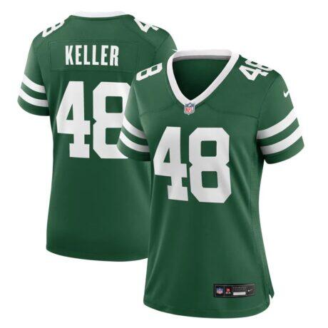 Jaden Keller New York Jets Nike Women's Team Game Jersey - - Front View