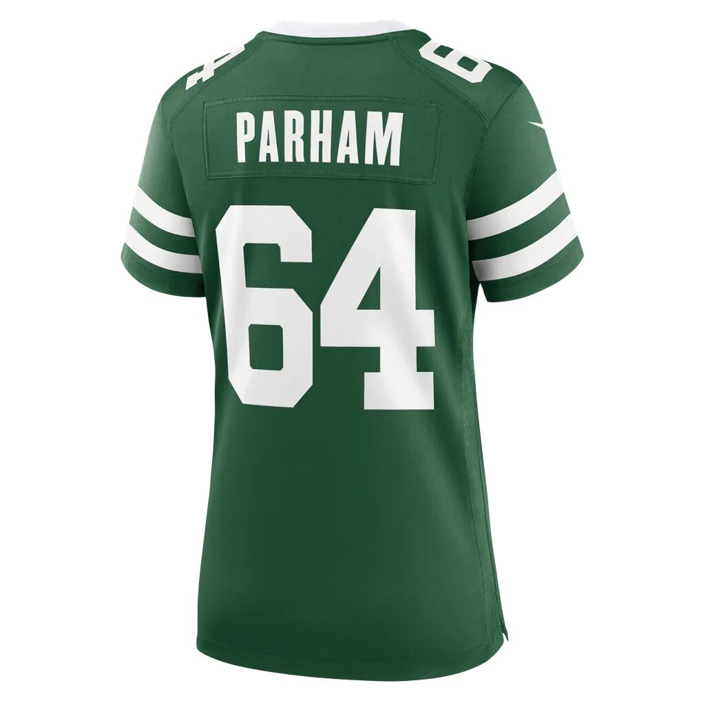 Dylan Parham New York Jets Nike Women's Team Game Jersey - Legacy Green