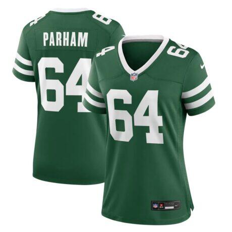 Dylan Parham New York Jets Nike Women's Team Game Jersey - - Front View