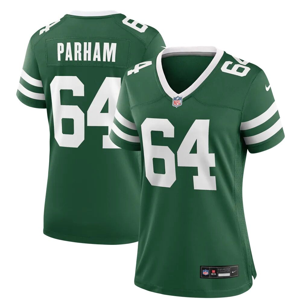 Dylan Parham New York Jets Nike Women's Team Game Jersey - Legacy Green
