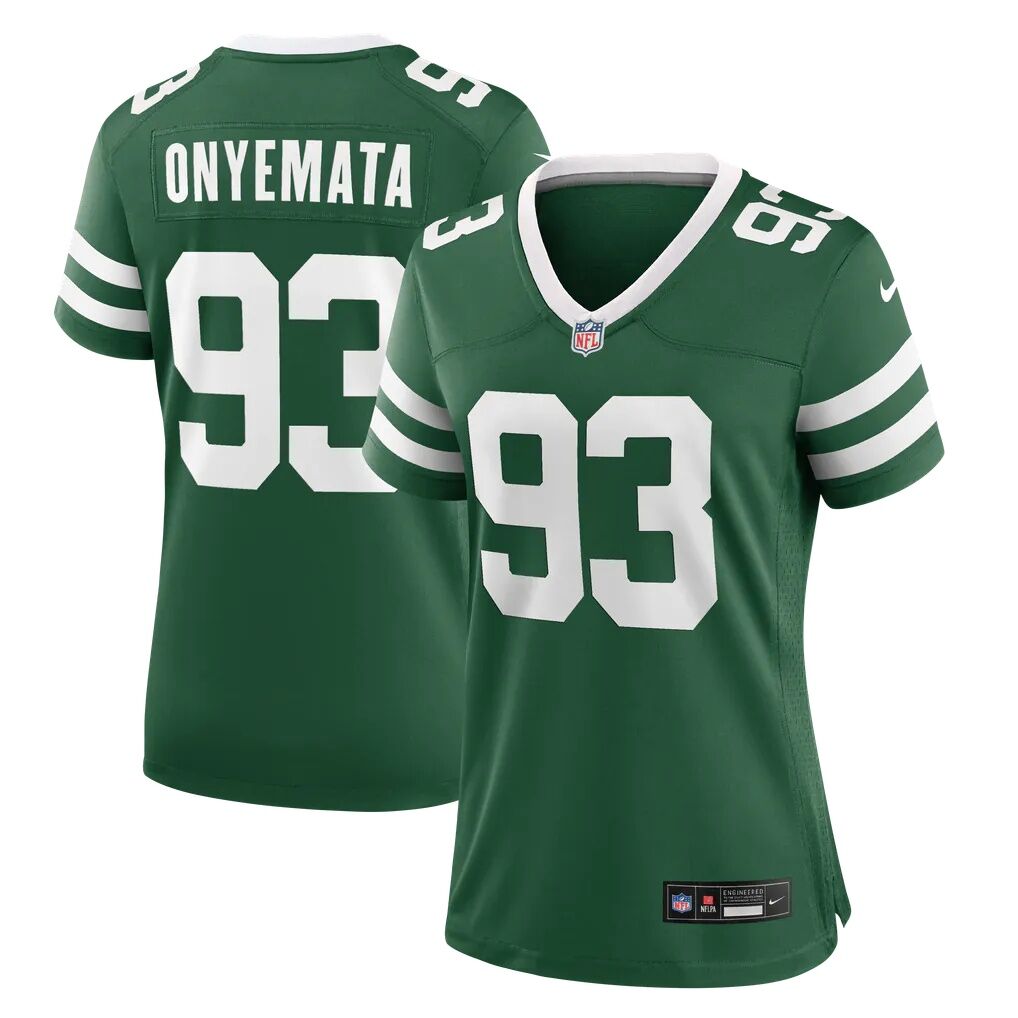 David Onyemata New York Jets Nike Women's Team Game Jersey - Legacy Green