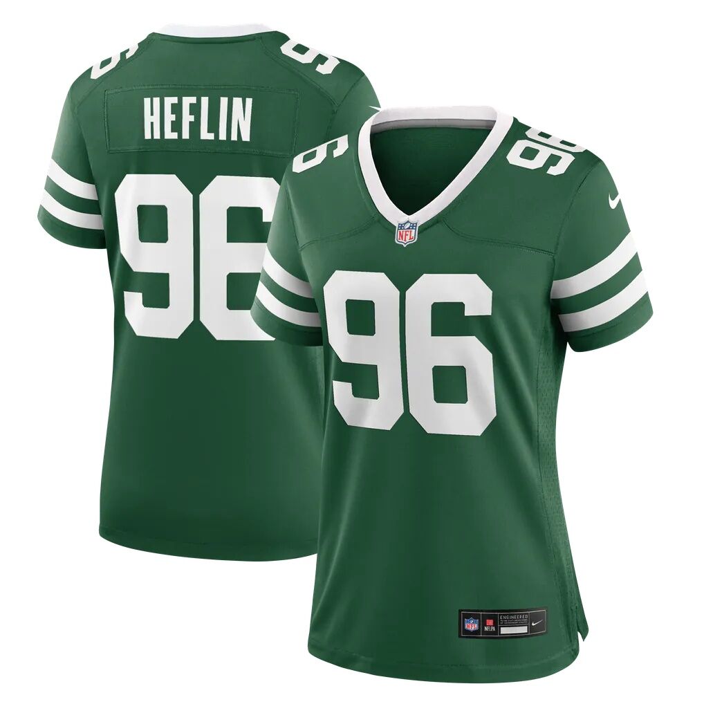 Jack Heflin New York Jets Nike Women's Team Game Jersey - Legacy Green