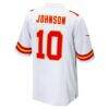 Emmett Johnson Kansas City Chiefs Nike Game Jersey - White - Detail View