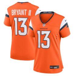 Pat Bryant Denver Broncos Nike Women's Team Game Jersey - Orange - Front View