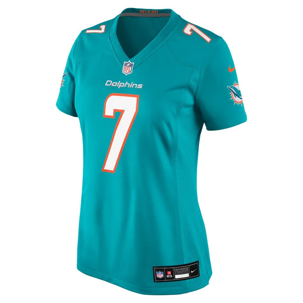 Caleb Douglas Miami Dolphins Nike Women's Team Game Jersey - Aqua