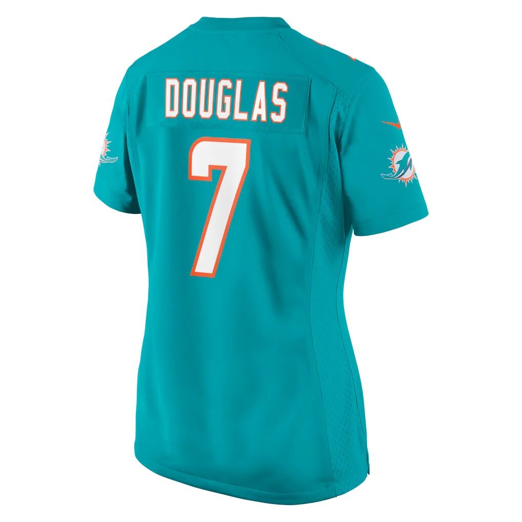 Caleb Douglas Miami Dolphins Nike Women's Team Game Jersey - Aqua