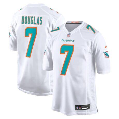 Caleb Douglas Miami Dolphins Nike Game Jersey - White - Front View