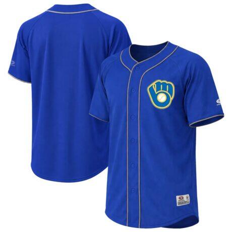 Milwaukee Brewers Stitches Jersey - - Front View