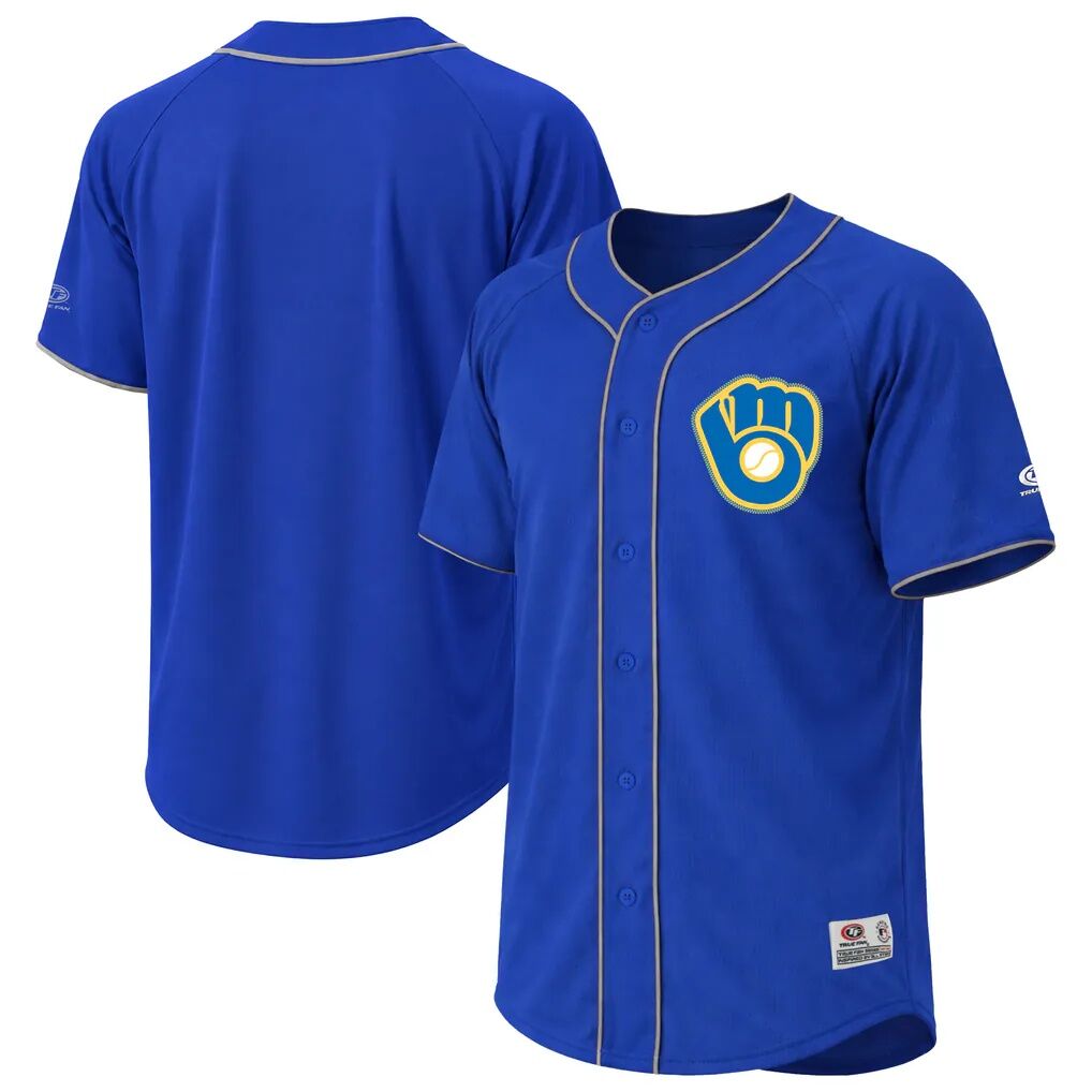 Milwaukee Brewers Stitches Jersey - Royal
