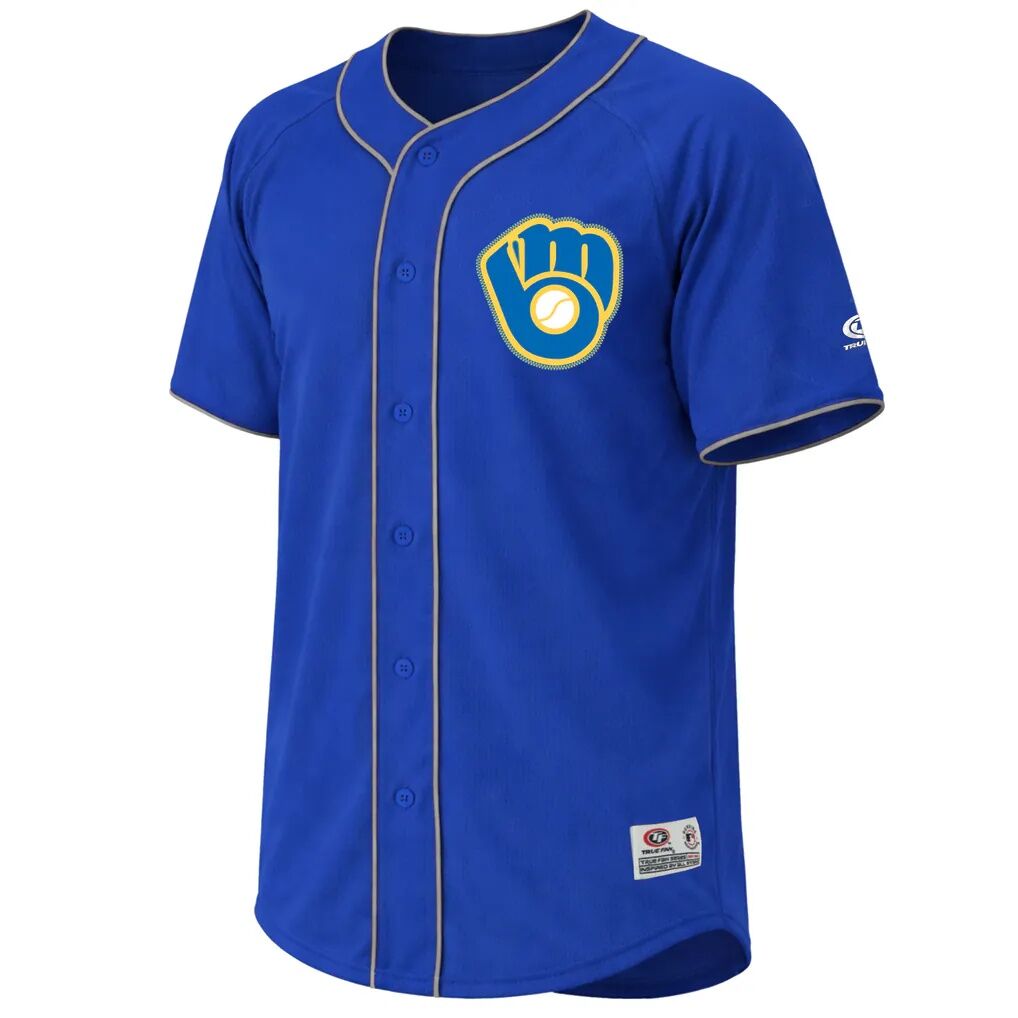 Milwaukee Brewers Stitches Jersey - Royal