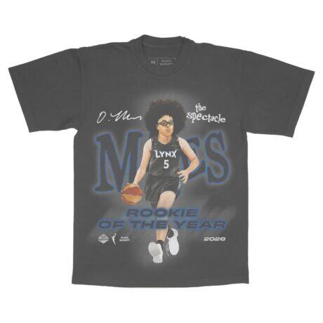 Olivia Miles Minnesota Lynx Playa Society Unisex 2026 WNBA Rookie of the Year T-Shirt - Charcoal - Front View