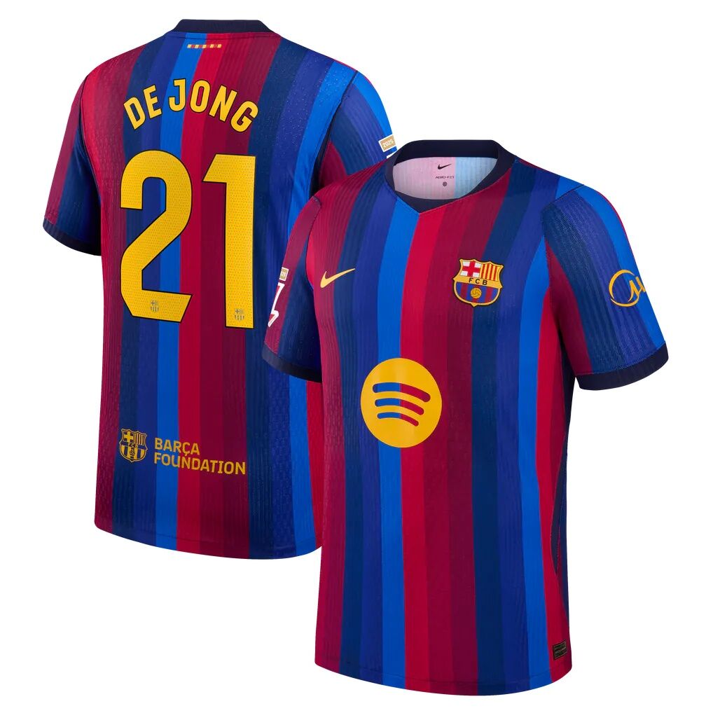 Frenkie de Jong Barcelona Nike 2026/27 Home Match Authentic Jersey