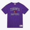 Toronto Raptors Mitchell & Ness Hardwood Classics Legendary Slub T-Shirt - Purple - Front View